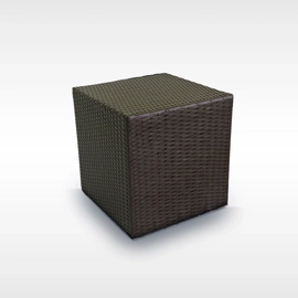 Mesa Lateral em Fibra Sintética e Alumínio Dourados