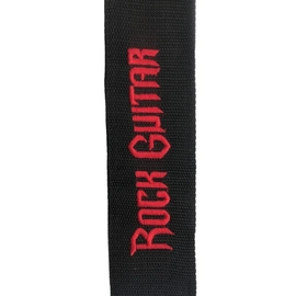 Correia Rock Guitar Acolchoada 7cm  Preta Shock Music