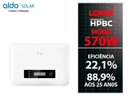 Kit Energia Solar 400KWh - 3,42KWp com 6 Painéis LONGI 570W e Inversor GOODWE, Colonial