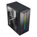 Gabinete Gamer Bluecase Mini Tower RGB Lateral Acrílico 1x Fan Preto - BG-042