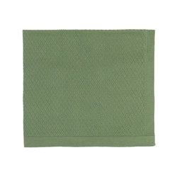 Manta Tricot Ponto Diferenciado Verde Masculina - Mini & Co