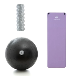 Kit Rolo Miofacial + Bola Pilates + Tapete