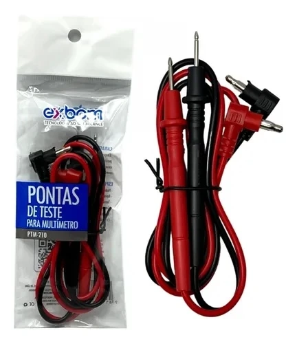 Pontas de Teste p/ Multimetro 1000V - Exbom - PTM-210