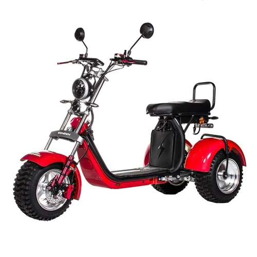 Triciclo Eletrico Articulado Wehawk Modelo X3 2000w Bat 60v 20ah 2 Lugares Red Ge.04