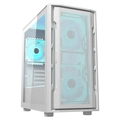 Gabinete Gamer Cougar, Uniface Mini, RGB, Lateral de Vidro, Mini-Tower, 3x Fans, White - 3855C90.0004