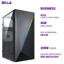 Computador B300 Core I3 4130 3.4ghz Memória 8gb Ddr3 Sem Hd/ssd Fonte 200w