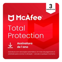 Total Protection Mcafee 3 Dispositivos 12 Meses - Mtp31bam3mti