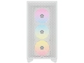 Gabinete Corsair 3000d Argb Branco Lateral de Vidro Temperado Atx