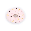 Brinquedo Mordedor Donut de Pelúcia para Cães e Gatos