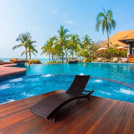 Espreguiçadeira Piscina em Fibra Sintética e Alumínio Jurerê