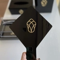 Espelho Preto M - Logo alto relevo inicial ou desenho