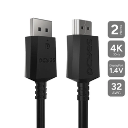 Cabo Displayport 1.4 para Hdmi 2.0 Pcyes - 2 Metros - Pdphm-2