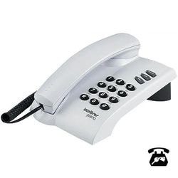 Telefone Intelbras Cinza Ártico C/ Chave Funções Flash Redial Mute Opção de Chave de Bloqueio - Pleno