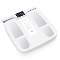 Balança Inteligente Bioimpedância Digital Corporal Relaxshop Bio Ultra Branca c/ Eletrodos – 55 Análises, Bluetooth