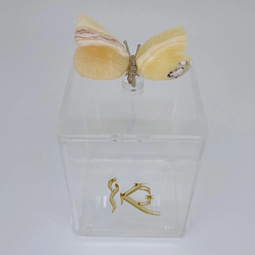 Porta Objetos Puxador Borboleta - Logo alto relevo inicial ou desenho