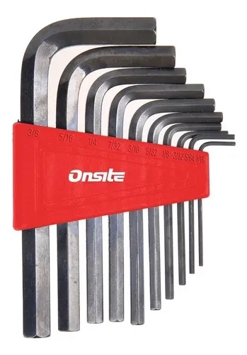 Jogo De Chave Allen Hexagonal 1/16 A 3/8 10 Peças Onsite