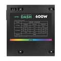 Fonte Gamer Dash 600w Preto Com Fan Led Rgb - Vfg600wpr