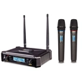 Microfone Uhf-600 Duplo de Mao Sem Fio Sauhf600pro