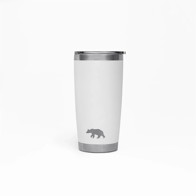 Copo Térmico Tumbler 20 OZ 591ml com Tampa - QGK (Branco)
