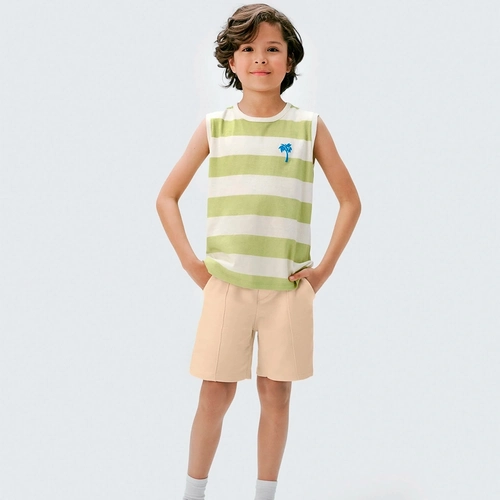 Regata Masculina Hering Listrada Masculina - Verde