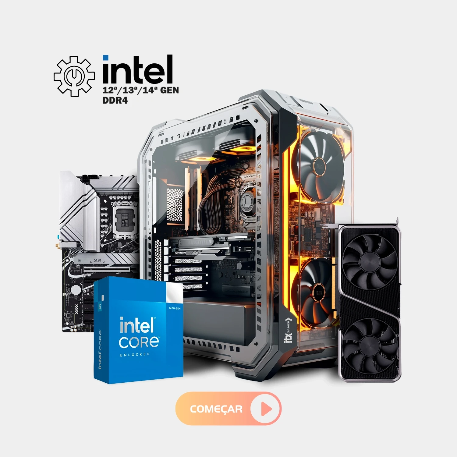 Plataforma Intel 12ª, 13ª e 14ª Geração DDR4