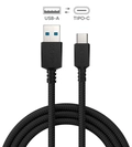 Cabo para Celular Carregamento  Usb a 3.0 Macho P/ Usb Tipo-c - Preto - 3m - Nylon - Cbpy003p