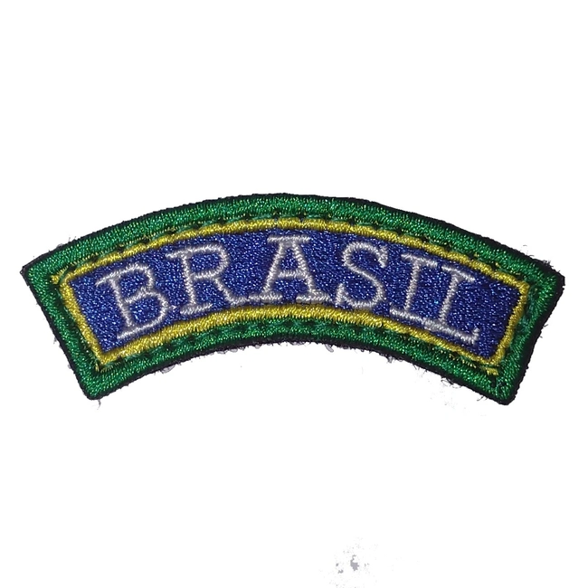 PATCH EMBORRACHADO - BANDEIRA DO BRASIL COLORIDO - Army Airsoft