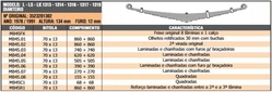 Mola 1ª MB Caminhão - Dianteira - MB 1313 1314 1316 1317 1318