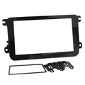 Moldura Fiamon 2 Din Vw Jetta/amarok/novo Fusca 2012 Em Diante/tiguan 2007-2010/ Gol G7 Black Piano