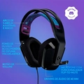 Headset Gamer Logitech G335 Estereo, 3.5mm para PC/ PlayStation/ Xbox/ Switch/ Mobile, Driver 40mm, Preto - 981-000977