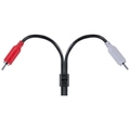 Cabo De Áudio Pcyes 2 RCA Macho Para P2 3.5mm Macho 28awg Puro Cobre 2 Metros - P2r35-2