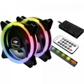 Kit 2 Cooler Fan 120mm C3tech - F7-l600rgb c/ controladora