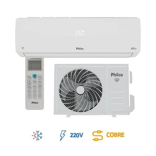 Ar-Condicionado Split HW Inverter Philco 30.000 BTUs Quente/Frio 220V