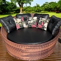 Chaise Redonda 190 cm Fibra Sintética e Alumínio  3 Almofada Rio de Janeiro