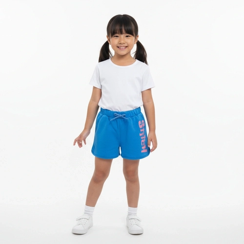 Shorts Moletinho By Gus Stitch Feminino - Azul