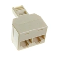 Daptador Duplicador Rj45 - 1 Macho P/ 2 Fêmeas