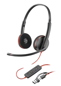 Headset Hp Poly Blackwire C3315 Ms Usb-c 8x218aa