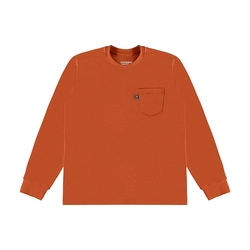 Camiseta Manga Longa Bolsinho Onda Marinha - Masculina