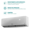 Ar Condicionado Split Philco Hi Wall Inverter 12.000 Btu/h Frio Monofásico Branco Pac12fc Branco 220v 220v