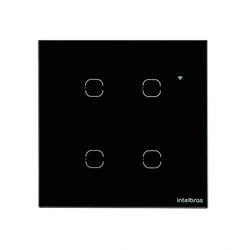 Interruptor Smart Wi-fi Touch 4 Teclas Preto Ews 1004 4850028