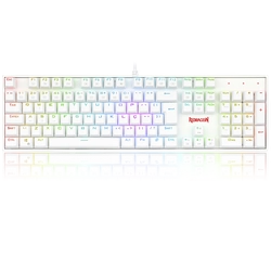 Teclado Mecânico Gamer Redragon Mitra White RGB - K551W-RGB (PT-BLUE)