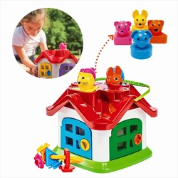 CASINHA INFANTIL DIDATICA COM FORMAS E ACES. GEOMETRICOS POLIPLAC