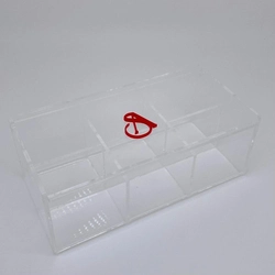 Caixa de chá 6 compartimentos - Logo alto relevo inicial ou desenho