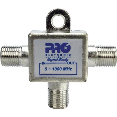 Tomada Blindada T 6db 1ghz Solder Back Pqtt-1206b Proeletronic