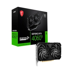 Placa de Vídeo MSI NVídia GeForce RTX 4060 Ti VENTUS 2X BLACK OC, 8GB, GDDR6, DLSS, Ray Tracing, 912-V515-024