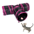 Brinquedo Túnel de Gato em Y Dobrável - Rosa