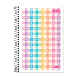 Caderno Espiral Capa Flexível 1/4 D+ 48 Folhas Feminino Tilibra