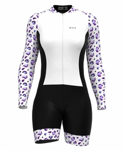 Macaquinho de Ciclismo Feminino Alfazema