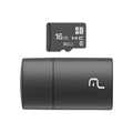 Cartão Micro Sd Multilaser 16gb Com Leitor Usb Classe 4 - Mc162