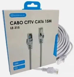 Cabo de rede Rj45 Cftv Cat6 15m Le-315 - It-Blue